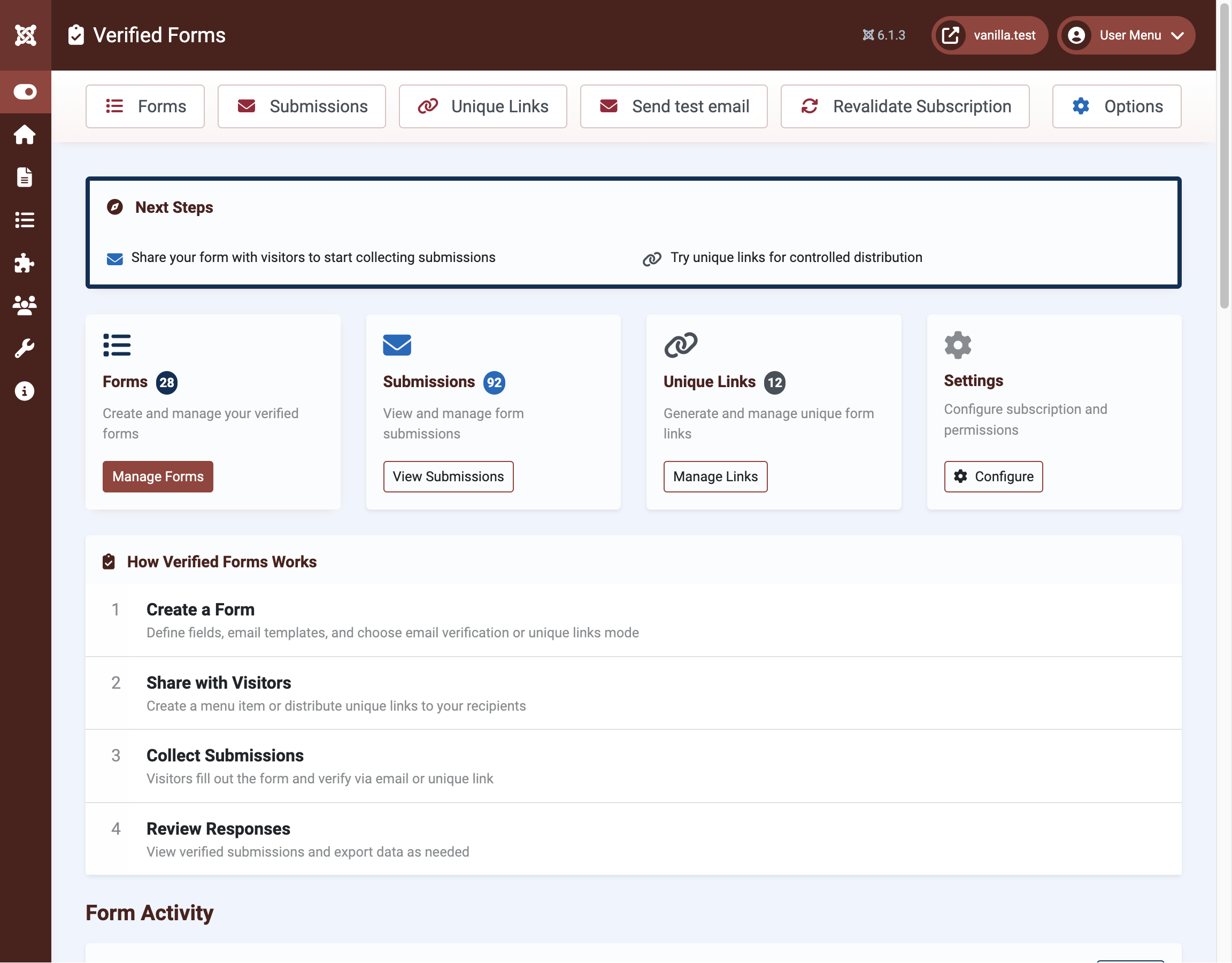 Verified Forms