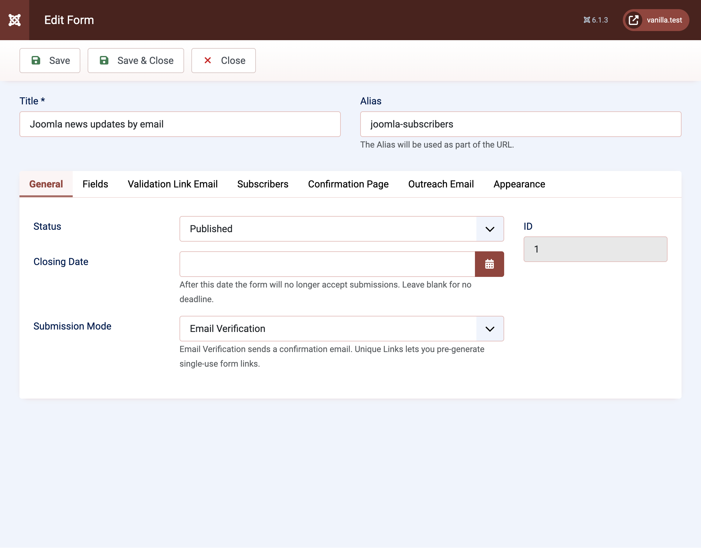 Verified Forms